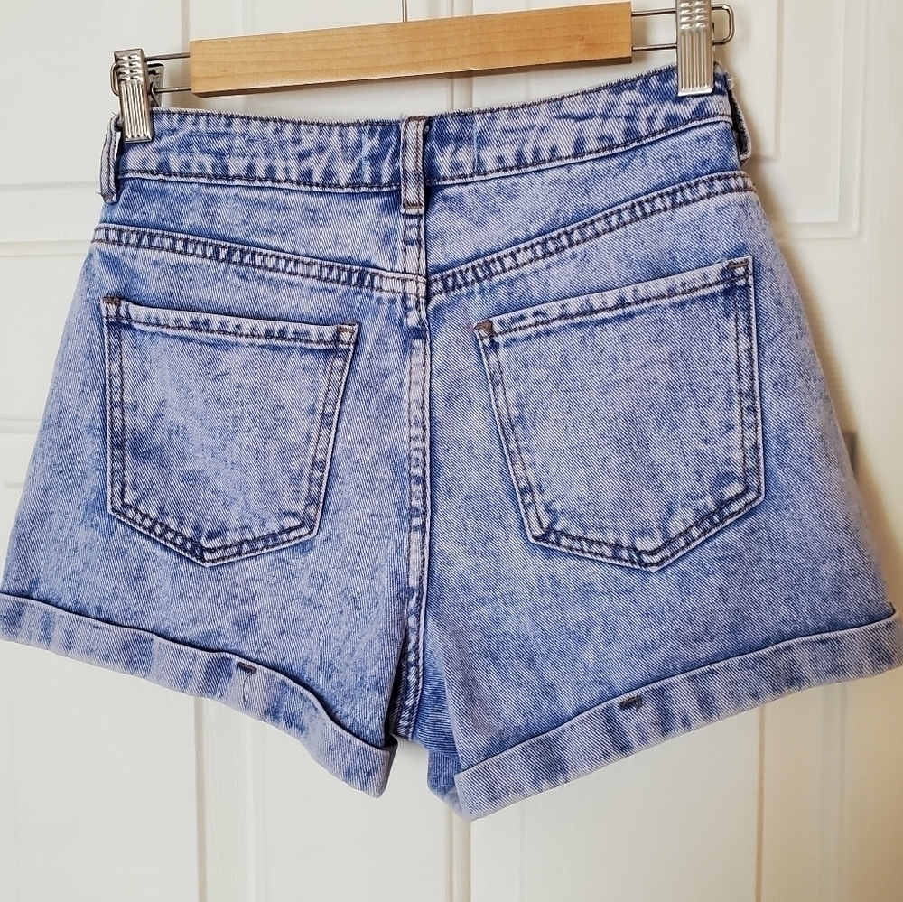 PacSun Eco Light Blue Denim Mom Shorts size 25 - Picture 4 of 9